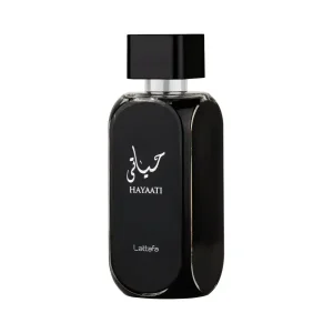 عطر یونیسکس لطافه حیاتی مشکی ادو پرفیوم Lattafa Hayaati Black Eau de Parfum