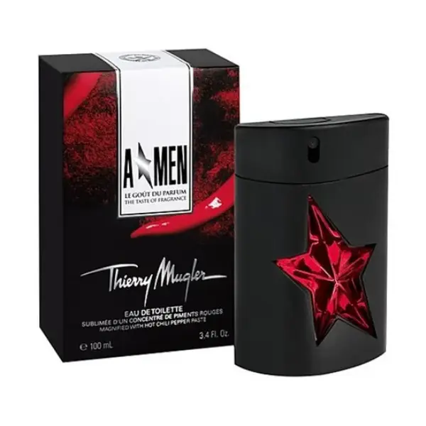 عطر مردانه تیری موگلر آنجل من قرمز ادو تویلت Thierry Mugler A*Men Rubber Flask Red Eau de Toilette