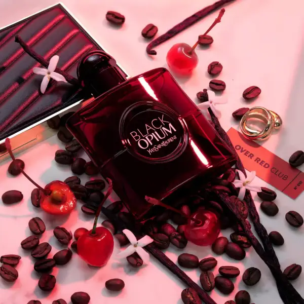 عطر زنانه ایو سن لوران بلک اوپیوم اور رد ادو پرفیوم Yves Saint Laurent Black Opium Over Red Eau de Parfum