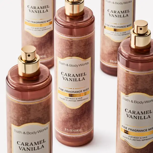 بادی اسپلش زنانه بث اند بادی ورکز کارامل وانیلا Bath & Body Works Caramel Vanilla Fine Fragrance Mist