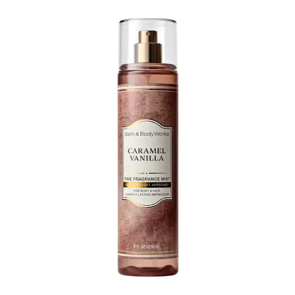 بادی اسپلش زنانه بث اند بادی ورکز کارامل وانیلا Bath & Body Works Caramel Vanilla Fine Fragrance Mist