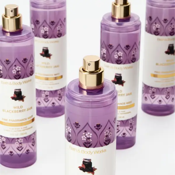 بادی اسپلش زنانه بث اند بادی ورکز وایلد بلک‌بری جم Bath & Body Works Wild Blackberry Jam Fine Fragrance Mist