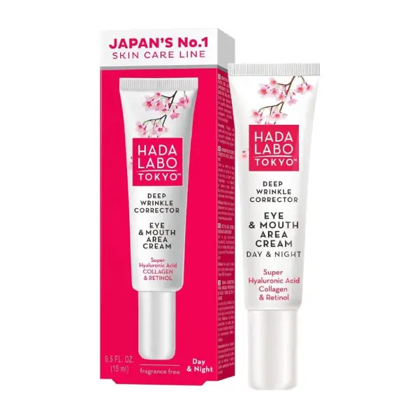 کرم ضد چروک عمیق دور چشم و اطراف دهان هادا لابو توکیو Hada Labo Tokyo Anti-Aging Deep Wrinkle Corrector Eye