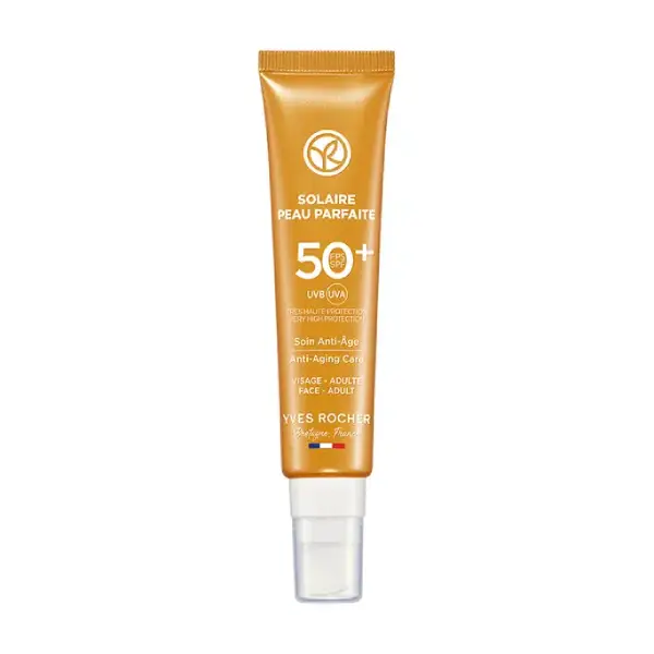 ضد آفتاب ضد چروک صورت ایوروشه SPF50+ Yves Rocher Protection Soin Anti-âge FPS 50+