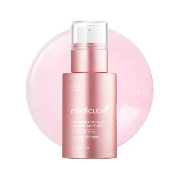 سرم صورت PDRN کلاژن و اگزوزوم شات 2000 مدیکوب Medicube PDRN Pink Collagen Exosome Shot 2000