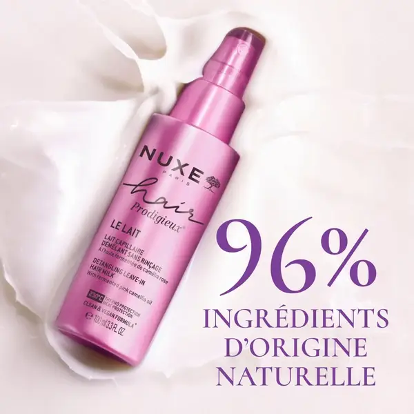 شیر مو باز کننده گره و محافظ حرارت بدون آبکشی نوکس هیر پرودیژیو NUXE Hair Prodigieux Lait Capillaire Démêlant Sans Rinçage